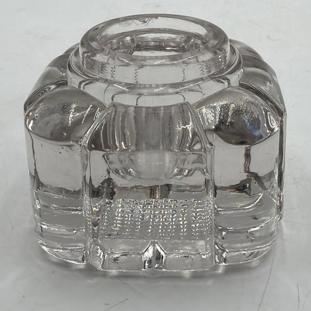 Vintage Art Deco Glass Ink Well Absolutely Beautiful Glass! Nice!